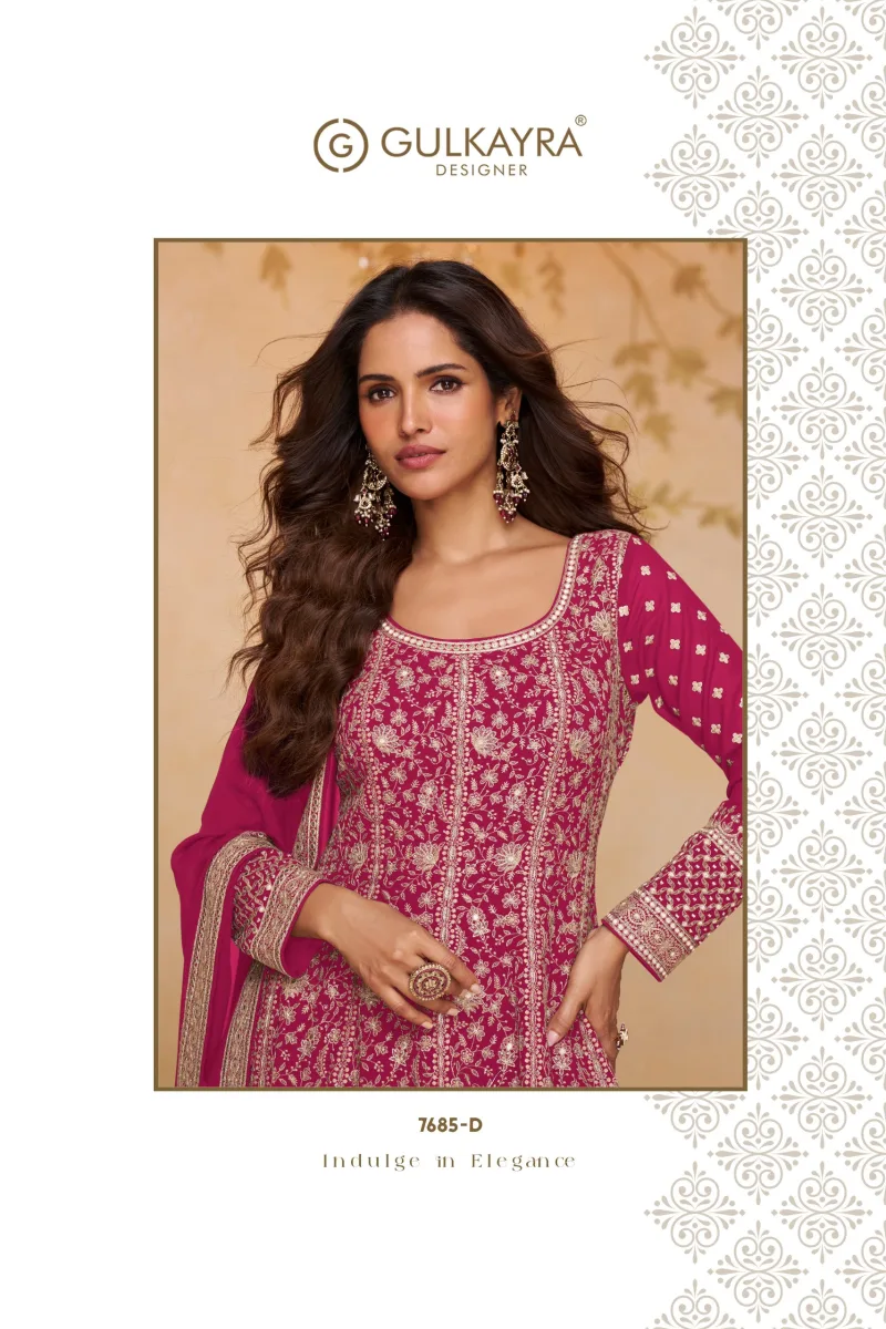 Libaas By Gulkayra Real Georgette Embroidery Gown With Dupatta